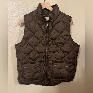 Thread & Supply Chocolate Brown Quilted Vest